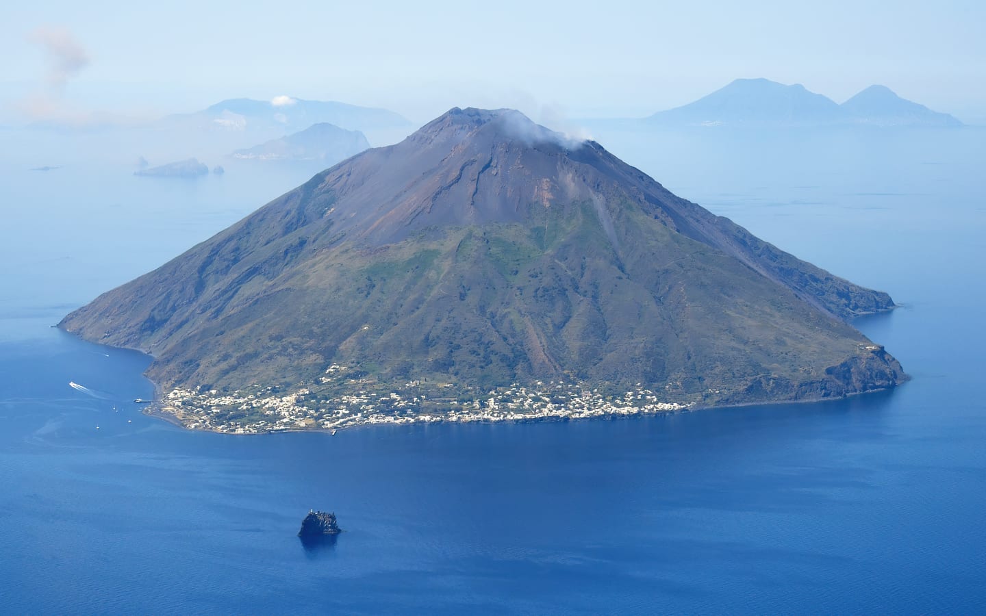 Stromboli and Strombolicchio in the Aeolian Islands
