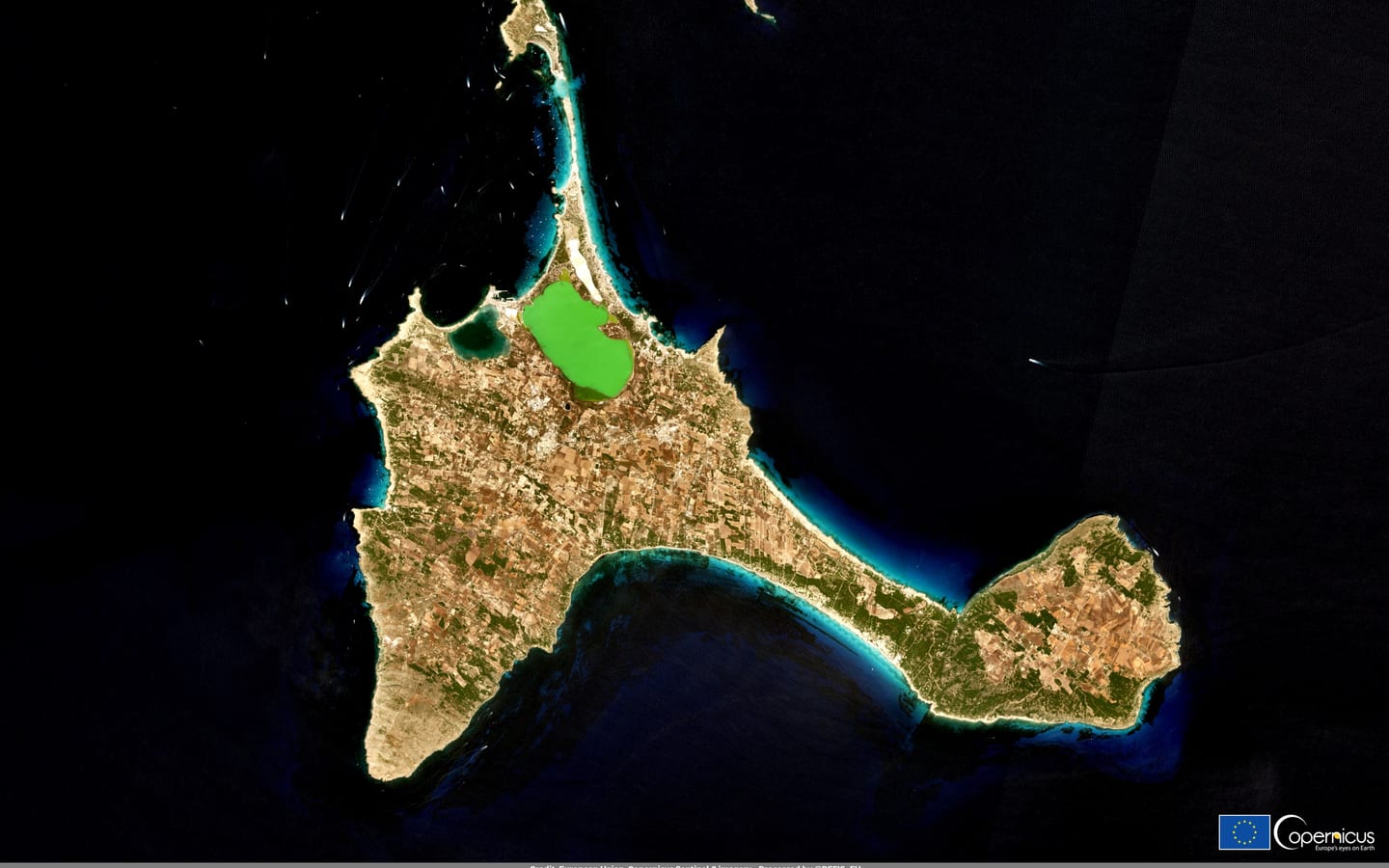 Formentera and Espalmador in the Balearic Islands