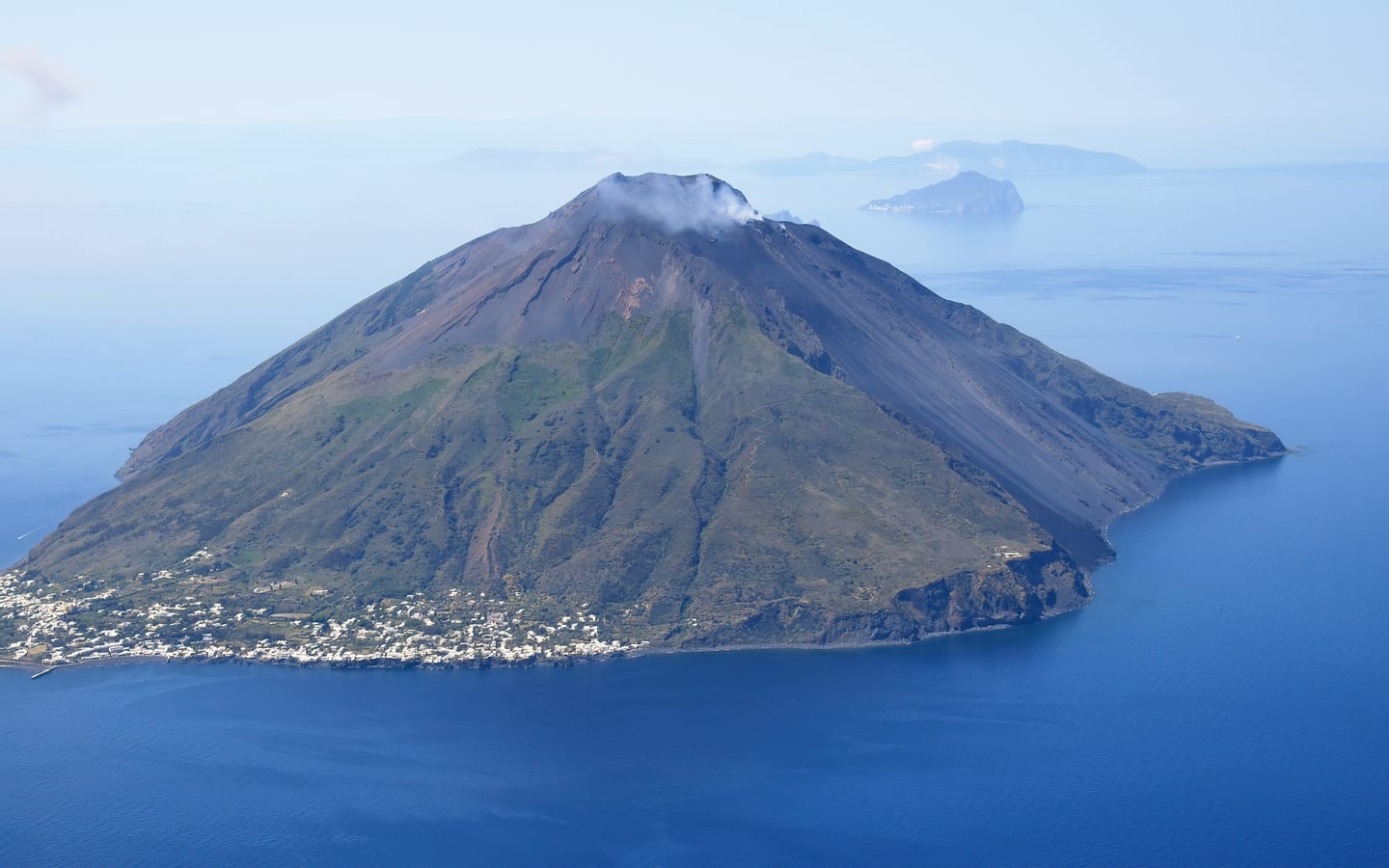 Stromboli seen from the sea