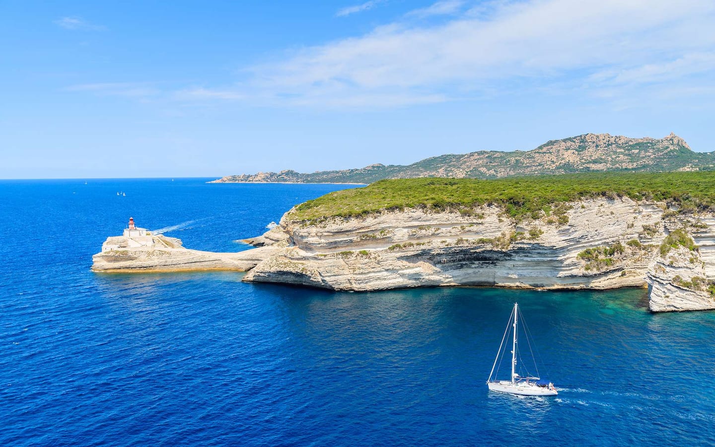 The clear water and granite coast of the Lavezzi Islands