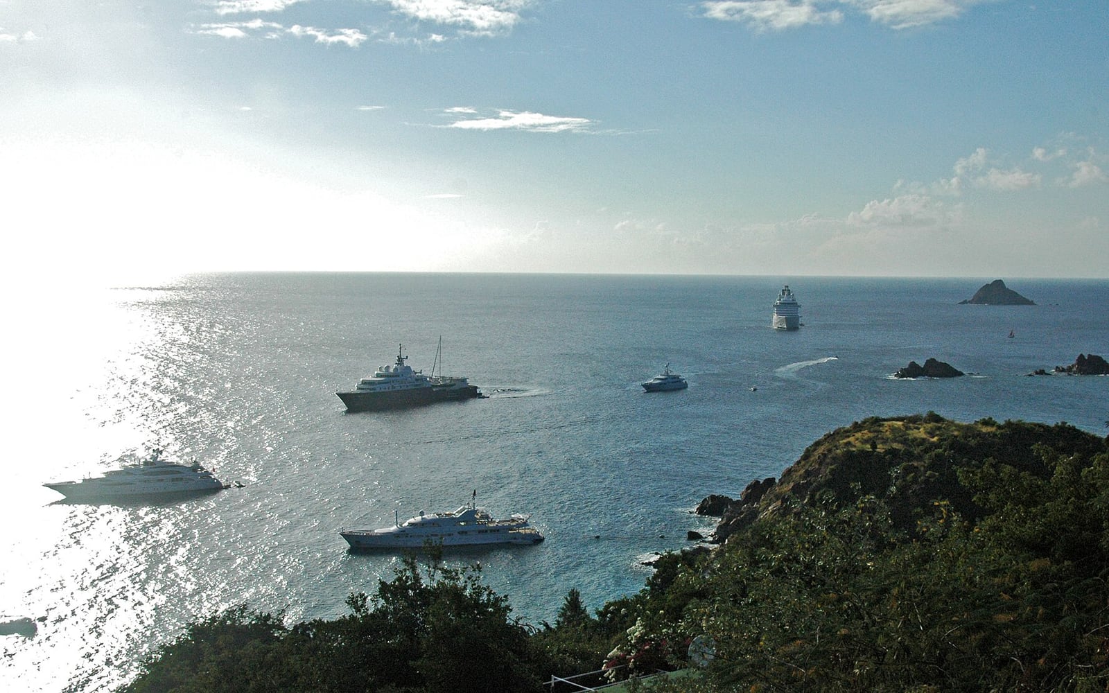 Gustavia harbour in St Barths