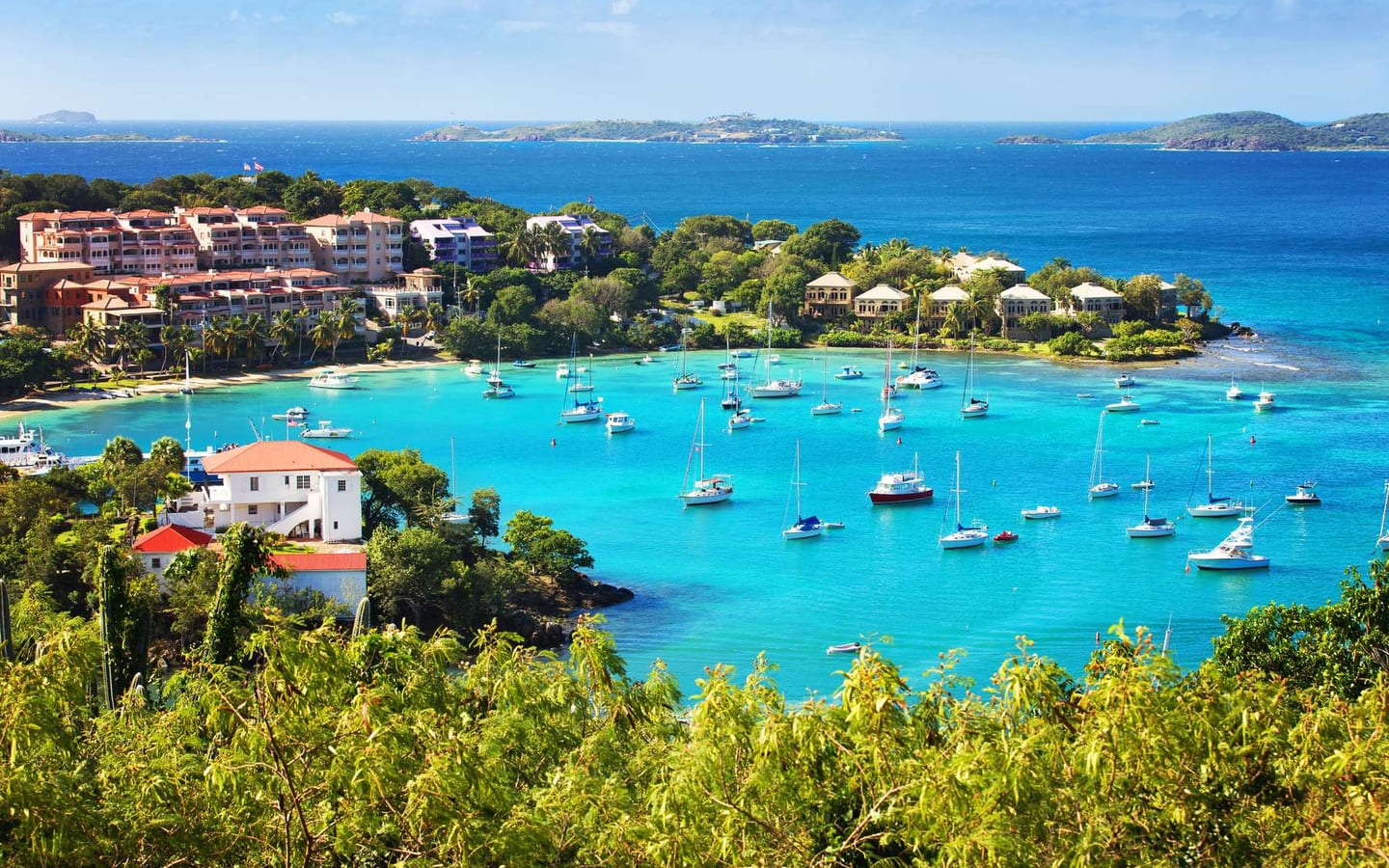 A protected bay on St John in the US Virgin Islands