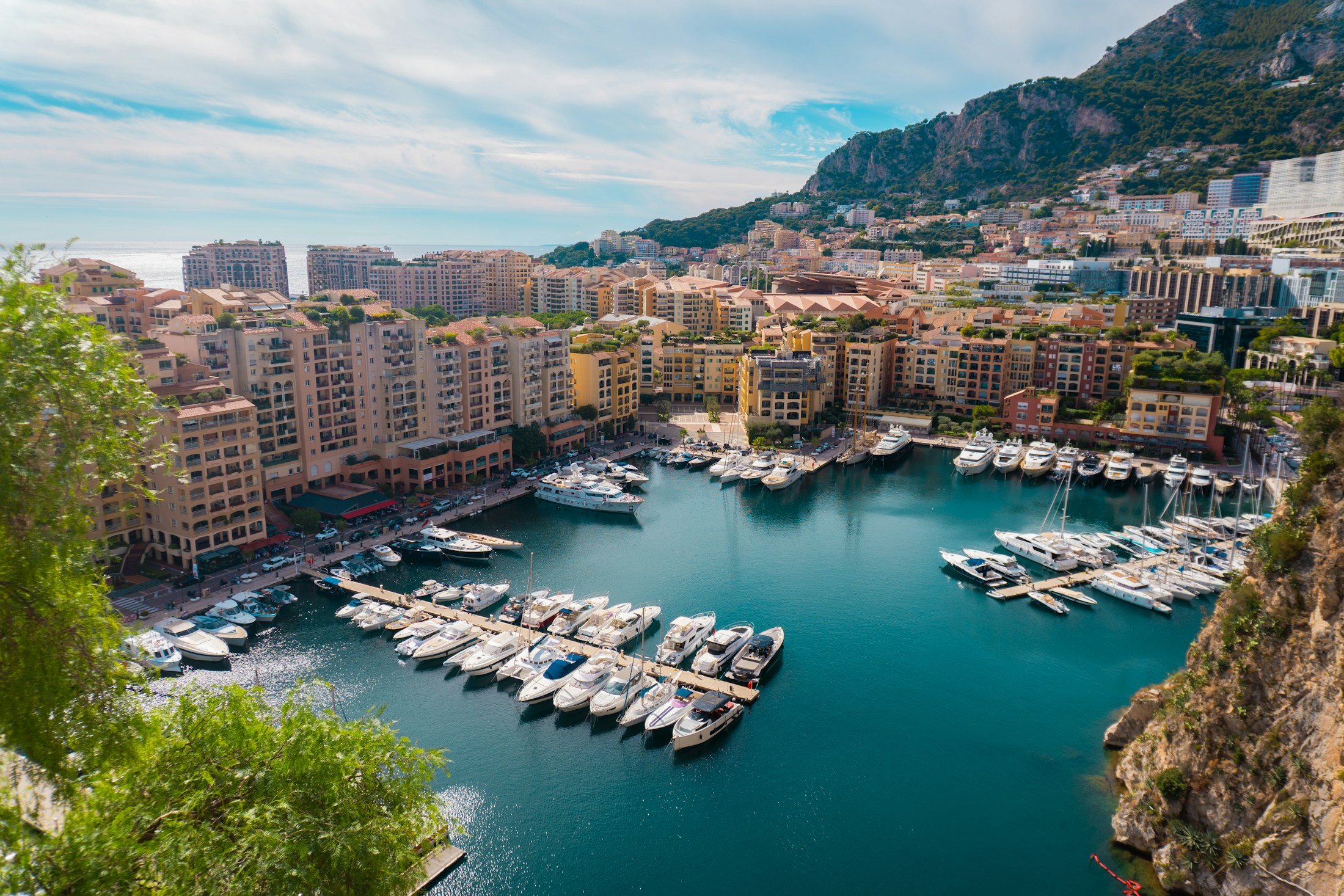 A yacht marina on the French Riviera