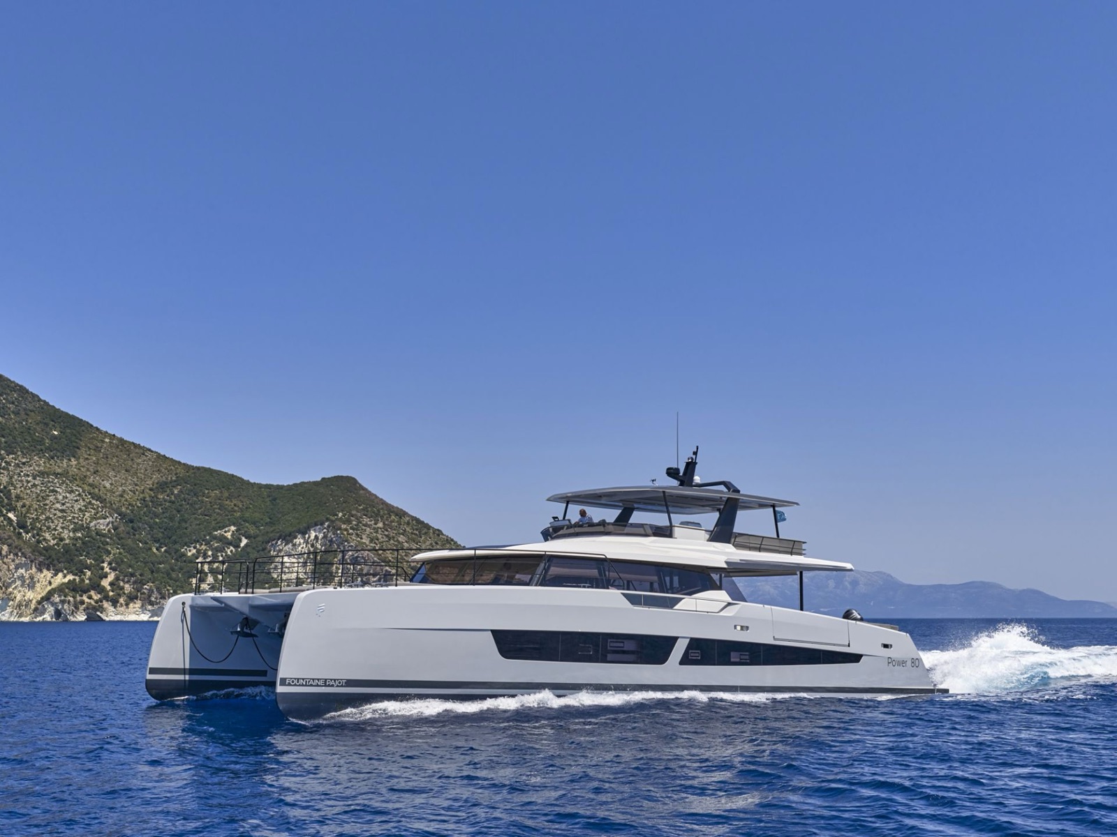 CHRISTAL MIO 80, power catamaran, cruising at sea