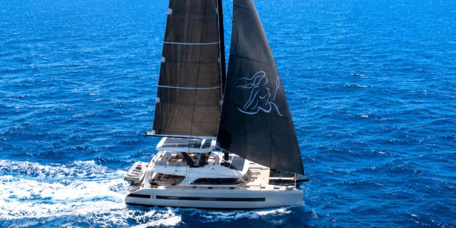 LADY ROSE, luxury catamaran, cruising at sea