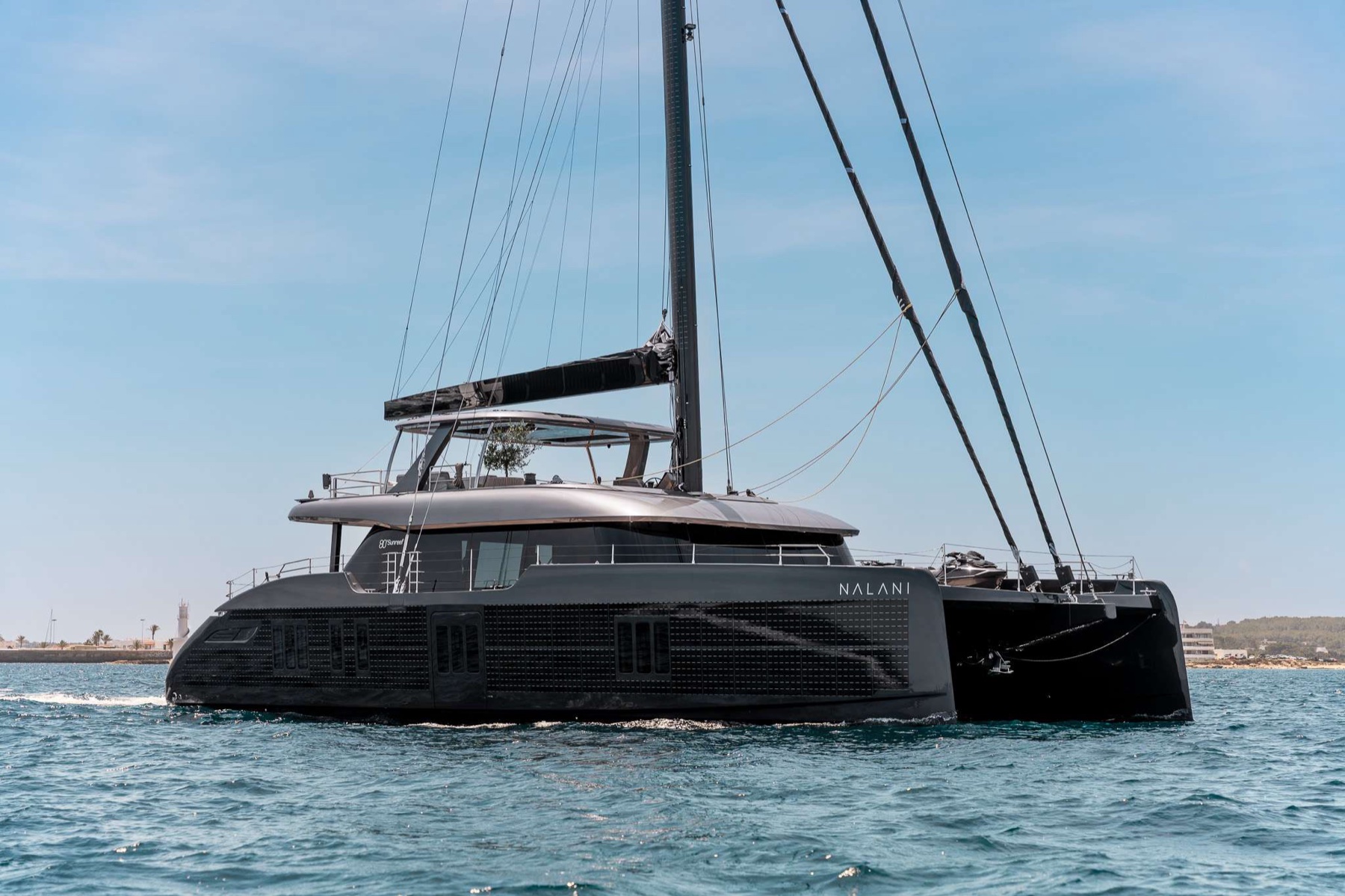 NALANI, a Sunreef sailing catamaran, underway