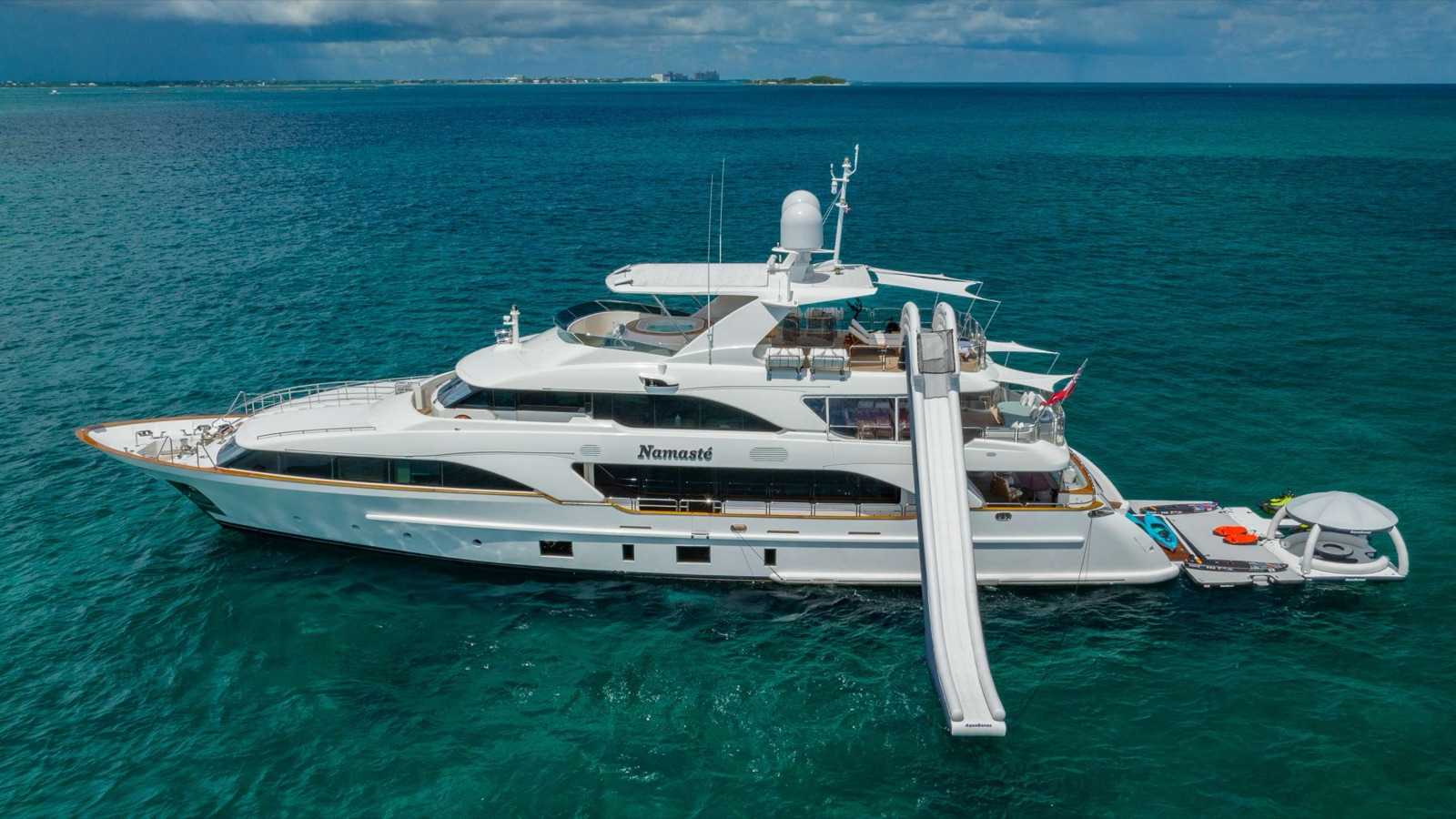 NAMASTE, motor yacht, cruising at sea