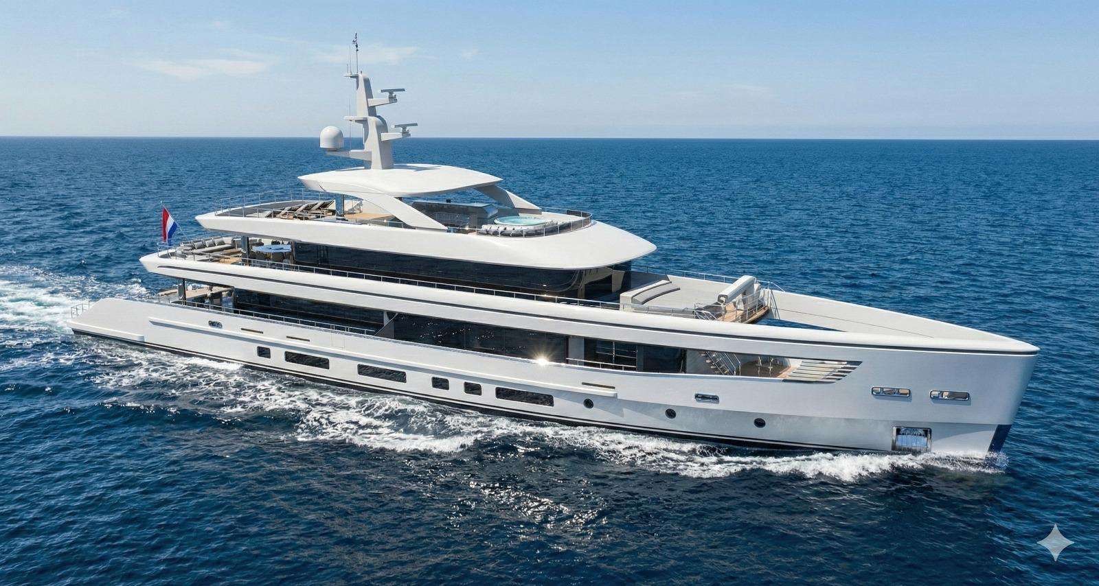 ORIY, motor yacht, cruising at sea