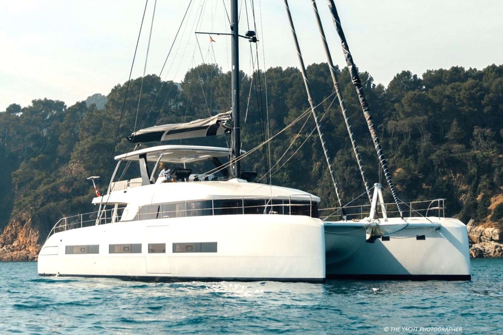 REVA NUI, luxury catamaran, cruising at sea